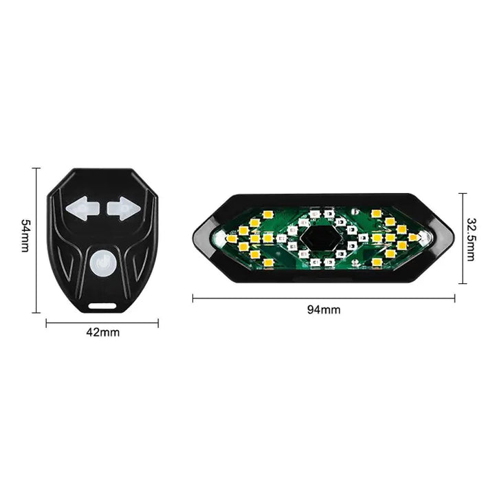 Bike Turn Signals  Rear Light with Horn