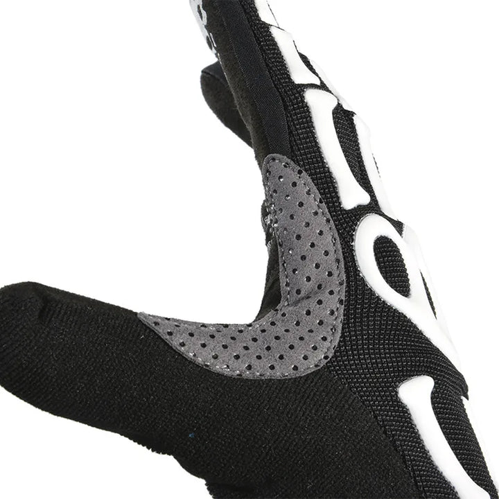 SPAKCT Cycling Gloves Full Finger Skull  Gel Pads Bike Bicycle Gloves Motorcycle Sports Downhill Racing Long Gloves  Unisex