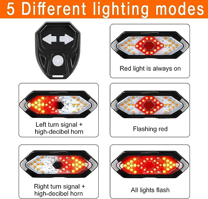 Wireless Bike Turn Signals & Tail Lights