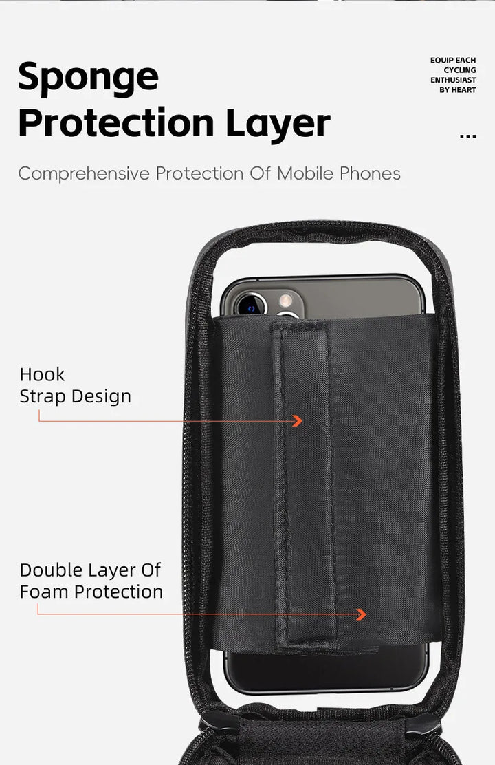 WEST BIKING Bike Bag Front Phone Bicycle Bag For Bicycle Tube Waterproof Touch Screen Saddle Package For 7Inch Bike Accessories