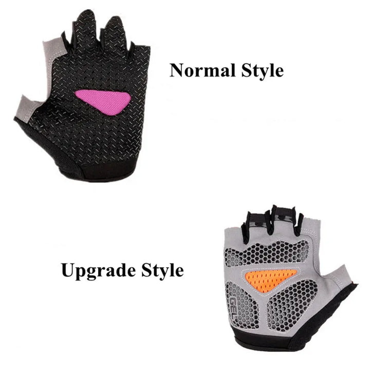 Men Cycling Bicycle Gloves Half Finger Gym Gloves Women Mitten Breathable Anti-slip Glove Fitness Sport Training Gloves