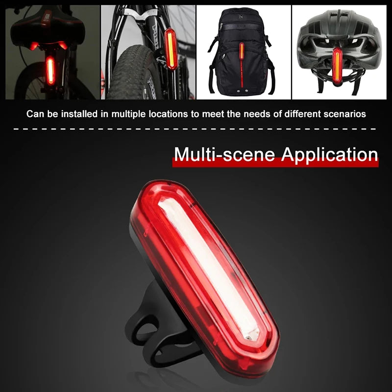 Night Cycling Tail Light Outdoor Highlight USB Charging Mountain Led Warning  Bike Lights Tail Lamp Bicycle Accessories