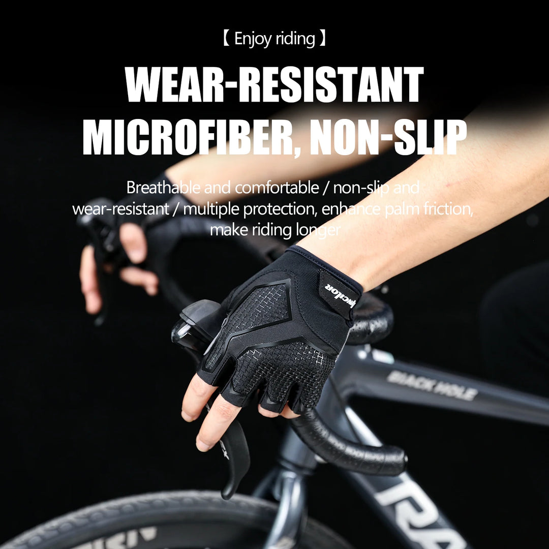 Summer New Half-Finger Men'S And Women'S Cycling Gloves Liquid Silicone Shock-Absorbing Breathable Sports Bicycle Fitness Gloves