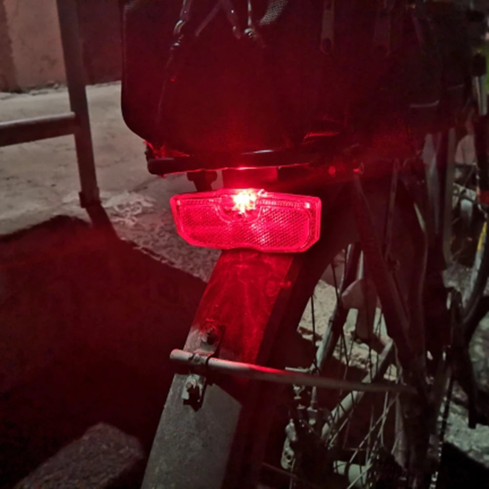 Bike Bicycle Rear Reflector Tail Light for Luggage Rack Battery Powered Reflective Taillight Bicycle Accessories