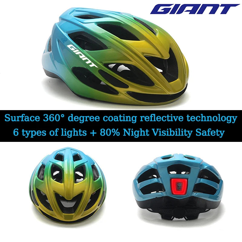 Giant Ultra-Light Cycling Helmet 18 Vent Holes, Adjustable Strap & EPS Foam, CPSC/CE Certified for Road Bike MTB for Adults with