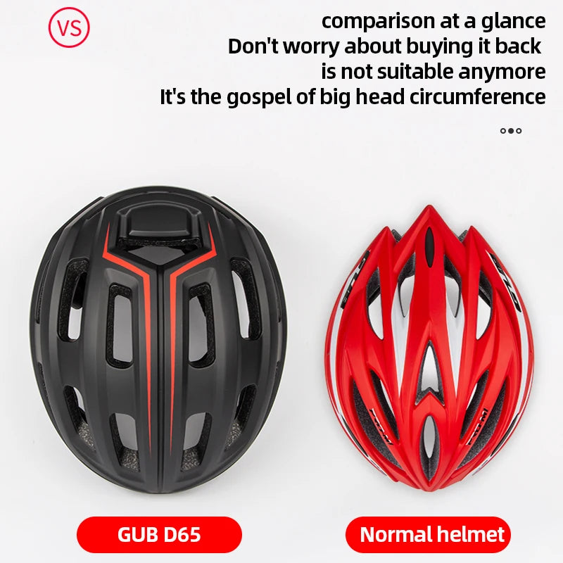 GUB 61-65cm XXL Men's Road Bicycle Helmet 265g Ultralight Female Bike Helmet Cycling Mtb Outdoor Breathable PC+EPS Hard Shell