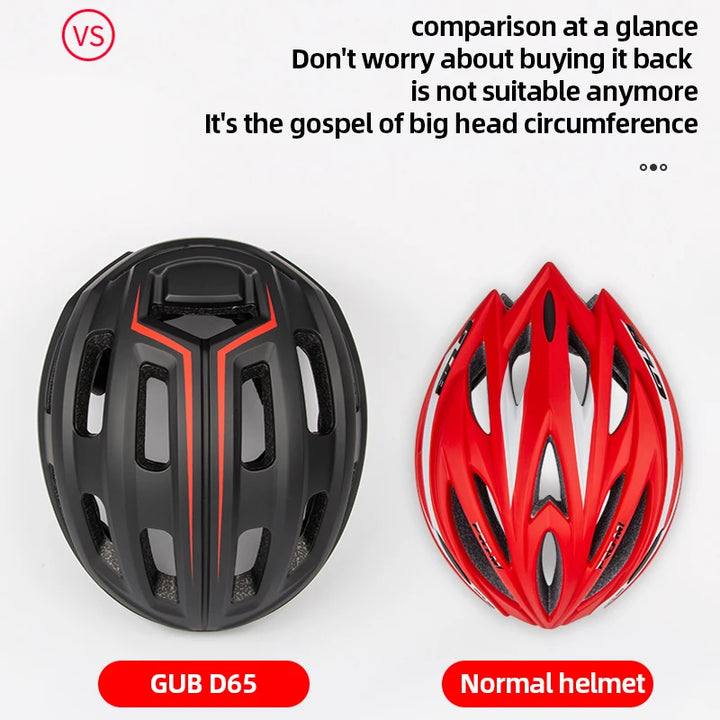 GUB 61-65cm XXL Men's Road Bicycle Helmet 265g Ultralight Female Bike Helmet Cycling Mtb Outdoor Breathable PC+EPS Hard Shell