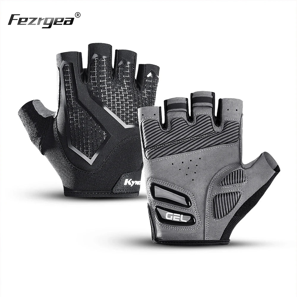 Summer New Half-Finger Men'S And Women'S Cycling Gloves Liquid Silicone Shock-Absorbing Breathable Sports Bicycle Fitness Gloves