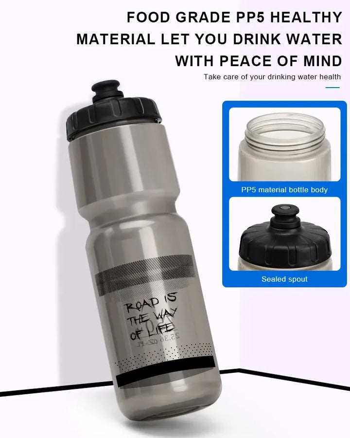 RIDERACE Bicycle Water Bottle 710ML PP5 Plastic For Outdoor Running Climbing Sports Squeeze Mug Cycling Kettle Portable Bike Cup