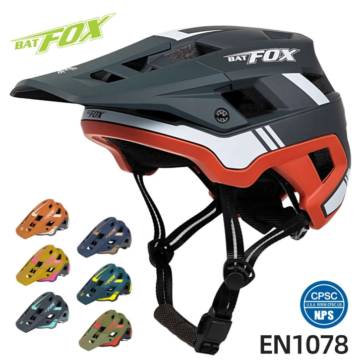 BATFOX bicycle helmet mtb casco fox mountain cycling helmet men Ultralight integral road bike bat fox helmets casco bicicleta