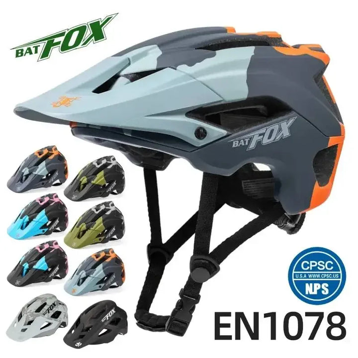 BATFOX MTB Mountain Bike Cross country Bike Helmet Men's Light Safety Helmet Mountain bike Helmet Lightweight