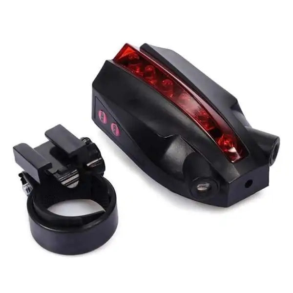 High Visibility LED Laser Bike Light